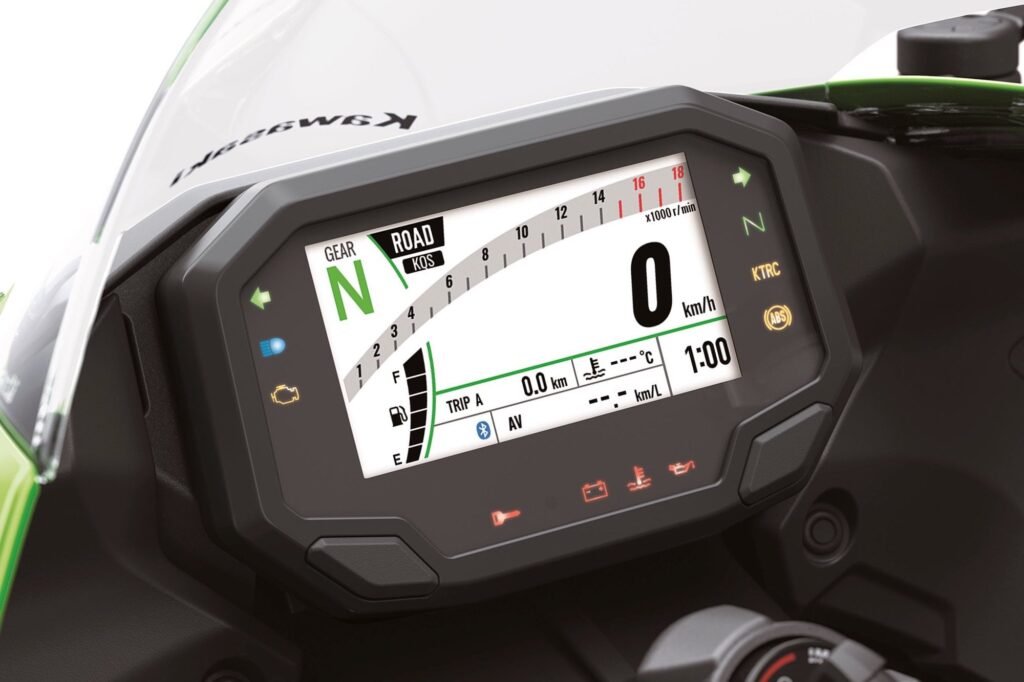 Màn hình TFT trên Kawasaki Ninja ZX-6R