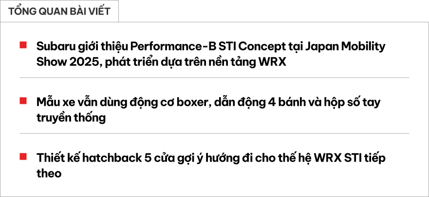 Mẫu xe concept Subaru Performance-B STI