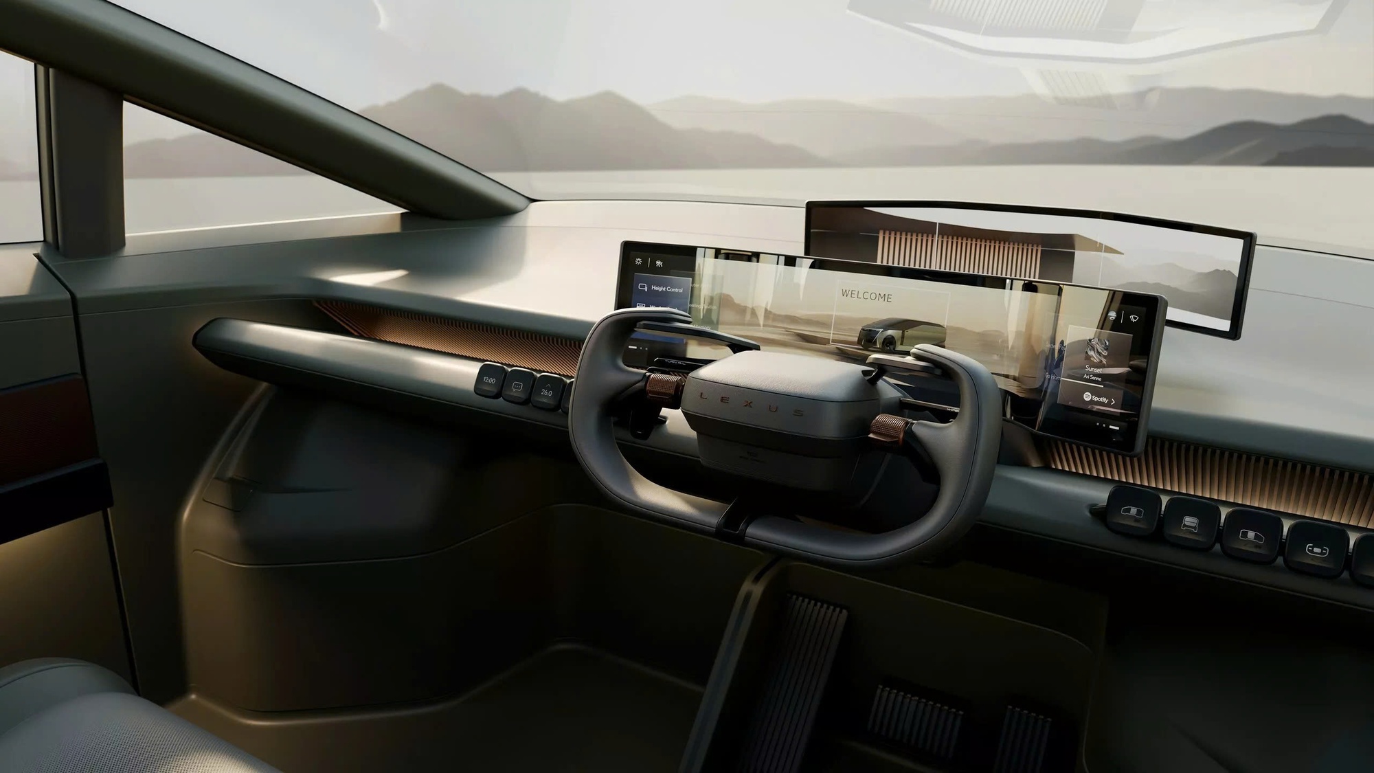 Ghế hàng sau phong cách thương gia trên Lexus LS Concept