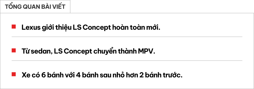 Lexus LS concept MPV 6 bánh