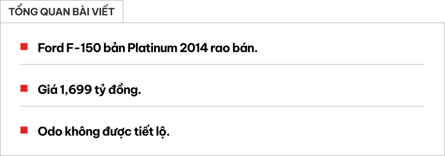 Ford F-150 2014 rao bán gần 1,7 tỷ đồng Ford F-150 2014 màu đỏ ngoại thất