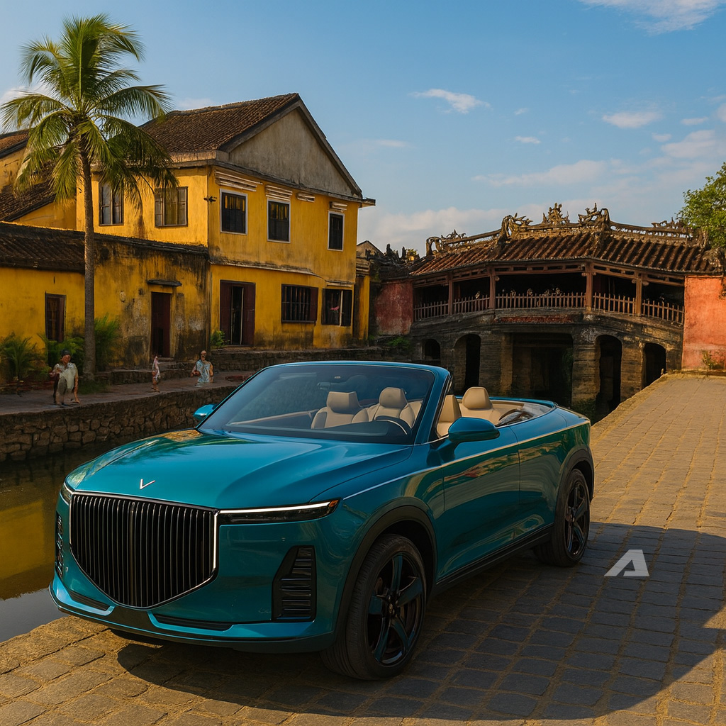 Xe mui trần tại Hội An