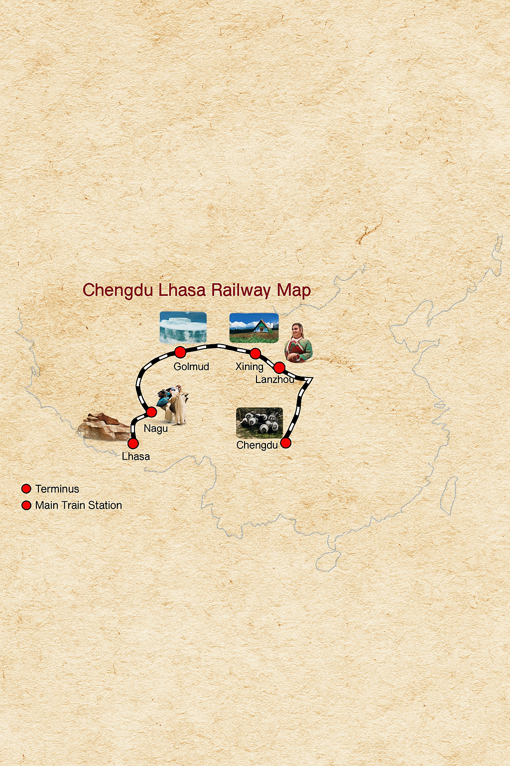 Tàu tốc hành lên trời - Thiên đường không ở đâu xa- Ảnh 3. Cảnh vật qua cửa sổ tàu