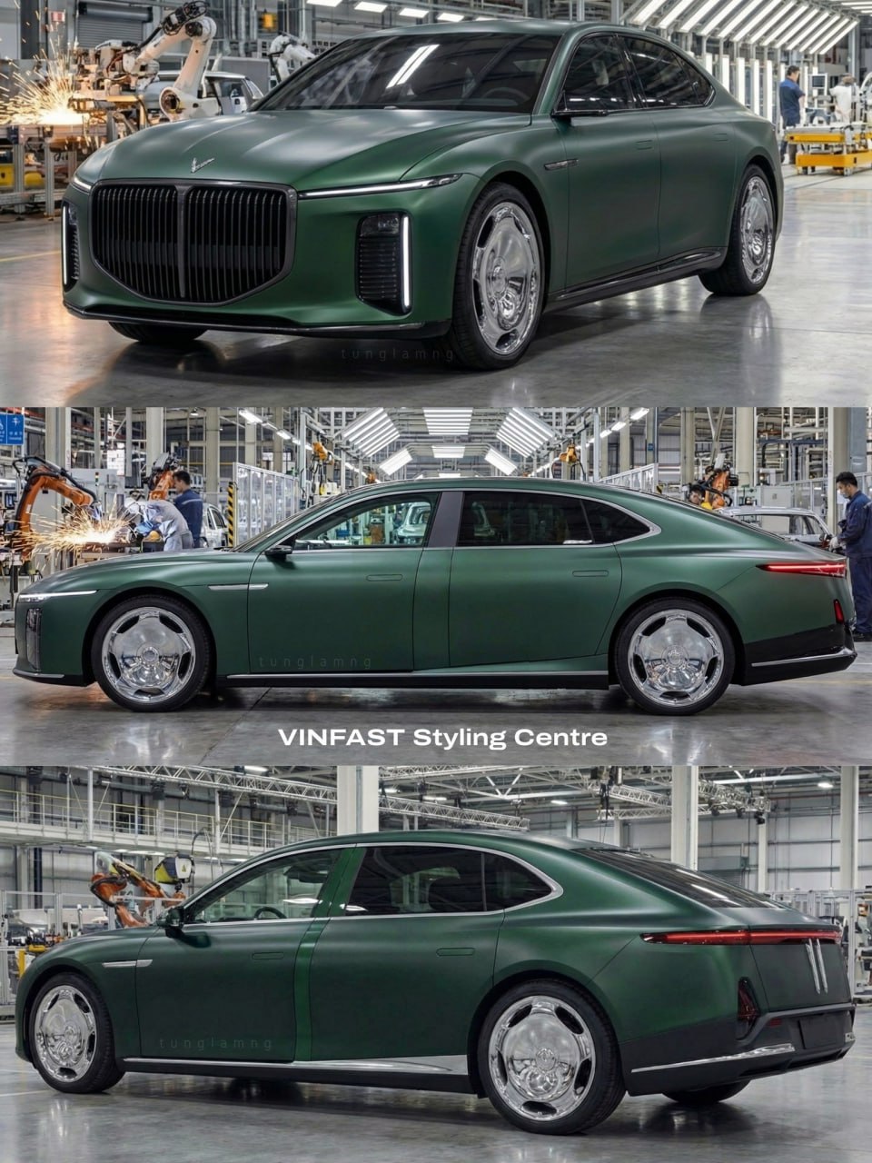 Hình ảnh dựng xe phong cách Rolls-Royce