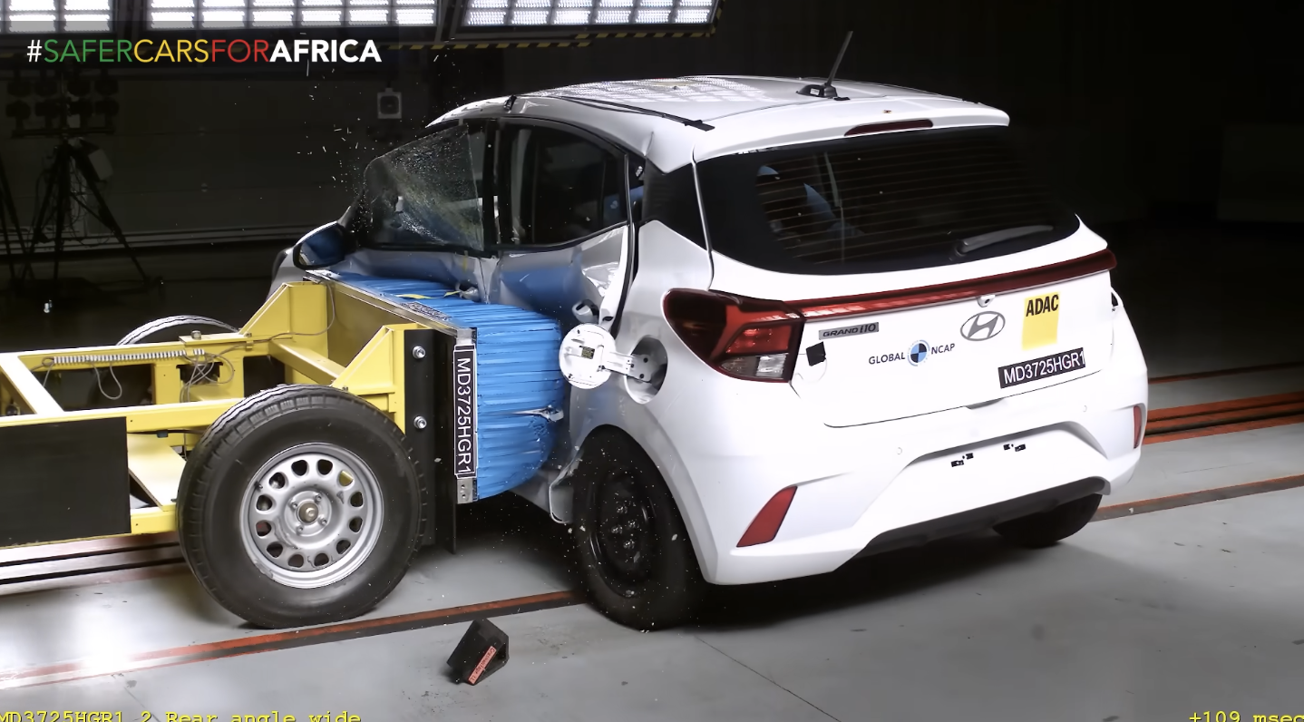 Đánh giá an toàn người lớn trên Hyundai Grand i10